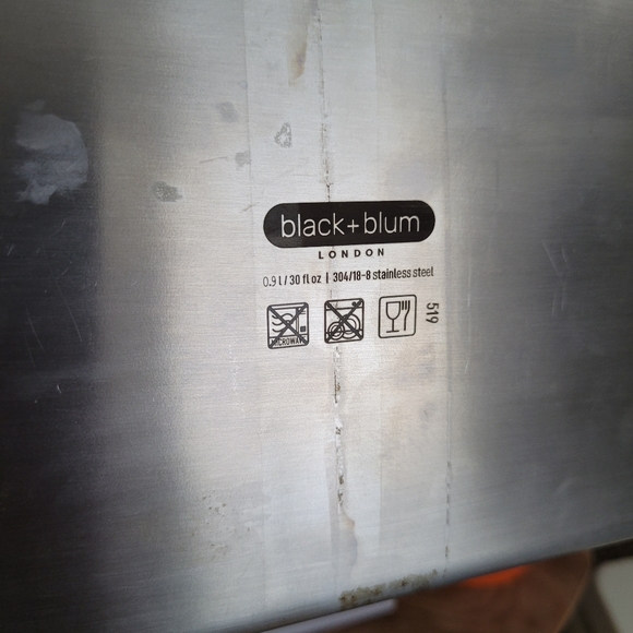 Black & Blum Stainless Steel Sandwich Lunch Box 0.9L 30 Fl Oz Bamboo Lid - Picture 3 of 9